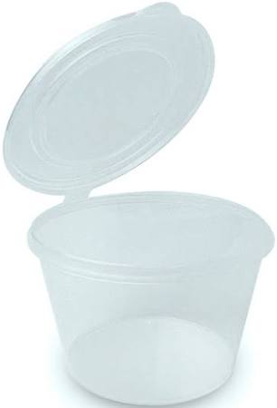4oz Sauce Container with Hinged Lid