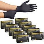 Black Nitrile  Disposable Gloves Heavy Duty Carton Of 1000