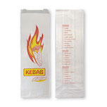 Printed white Foil Kebab Bag 250pc/pk